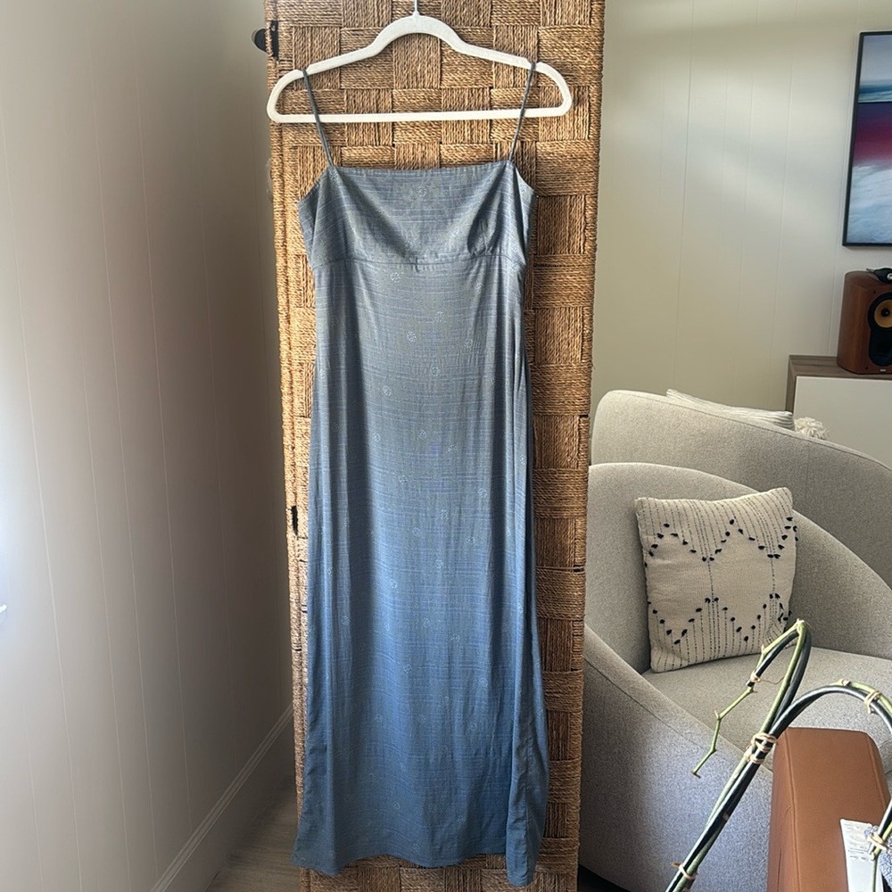 CK Calvin Klein dress, grey/blue (Vintage - late 1990’s)! (1 sm stain last pic)